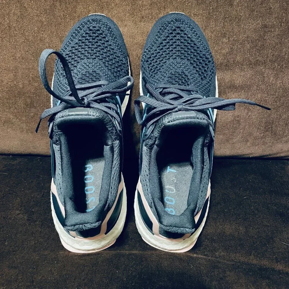 Adidas Ultraboost 1.0 Shadow Navy Blue Pink Running Shoes ID5883 10 US Medium